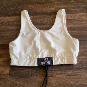 White Sports Bra